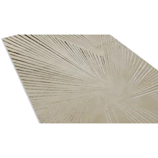 Dywan beżowy z srebrem i złotem paski