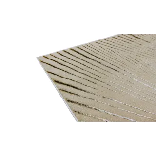 Dywan beżowy z srebrem i złotem paski