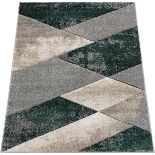 Dywan geometryczny szary...