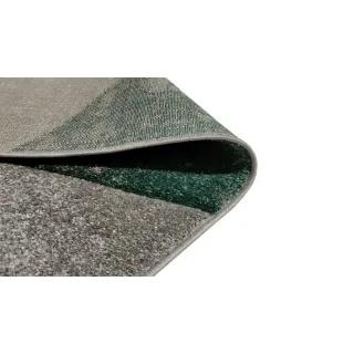 Dywan geometryczny szary beżowy i zielony