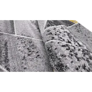 Dywan geometryczny szary i żółty