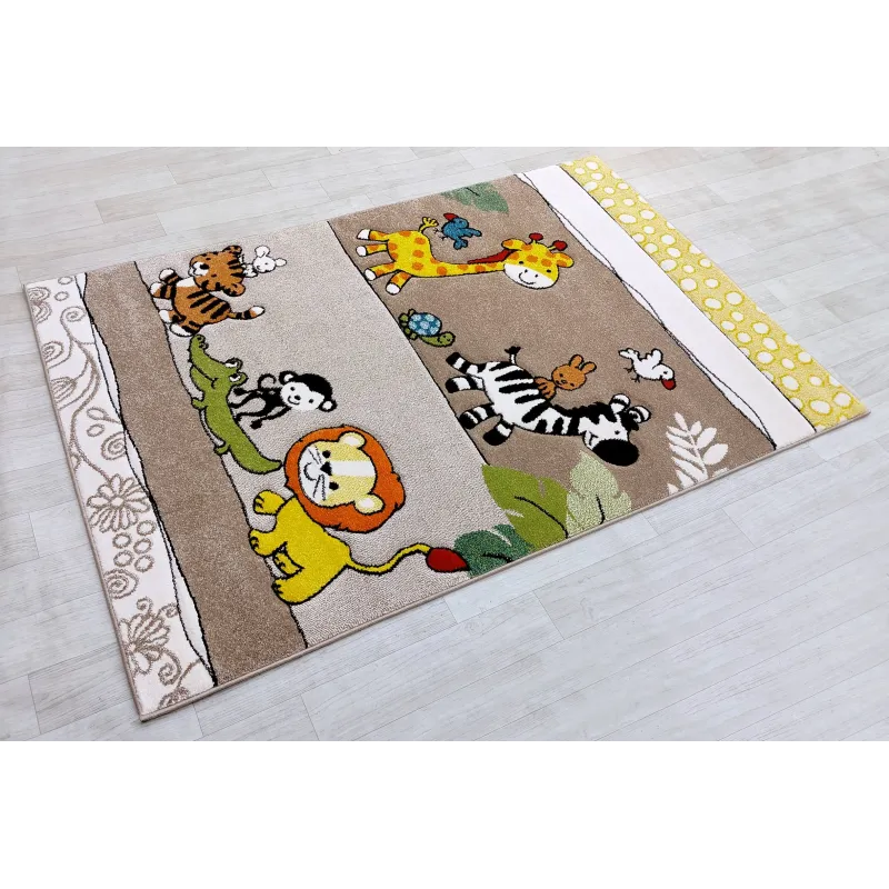 Dywan beżowy zoo atest