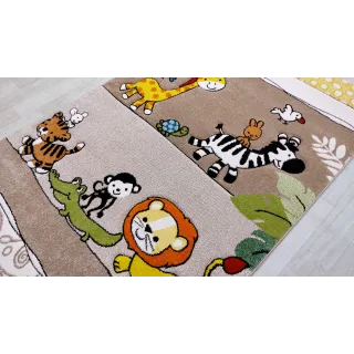 Dywan beżowy zoo atest