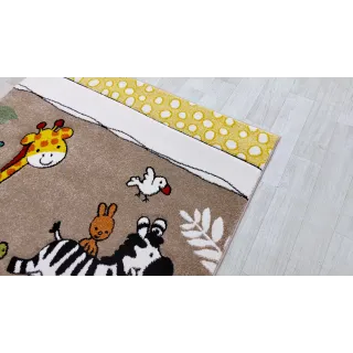 Dywan beżowy zoo atest