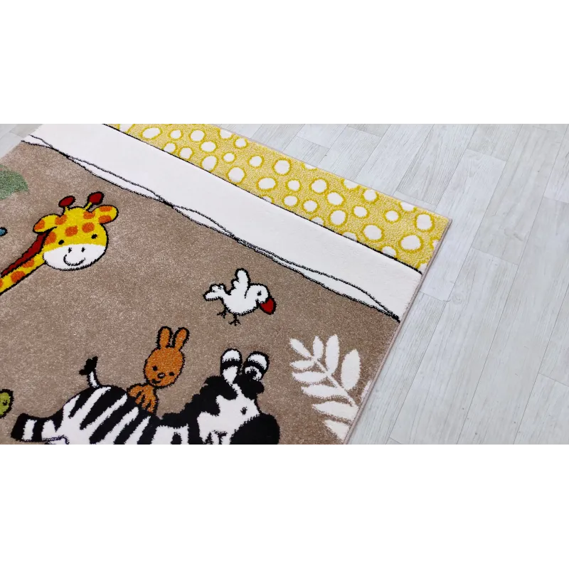 Dywan beżowy zoo atest