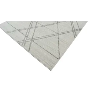 Dywan geometryczny kremowy kreski