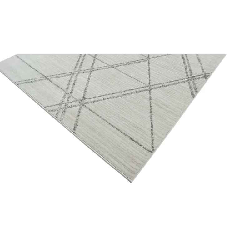 Dywan geometryczny kremowy kreski
