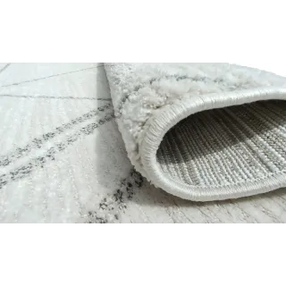 Dywan geometryczny kremowy kreski