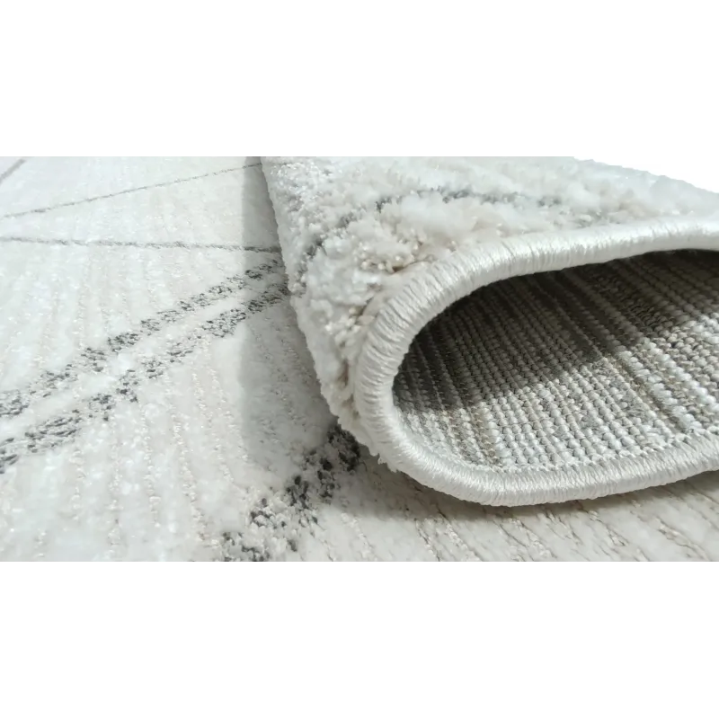 Dywan geometryczny kremowy kreski