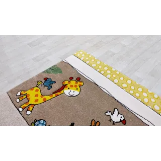 Dywan beżowy zoo atest