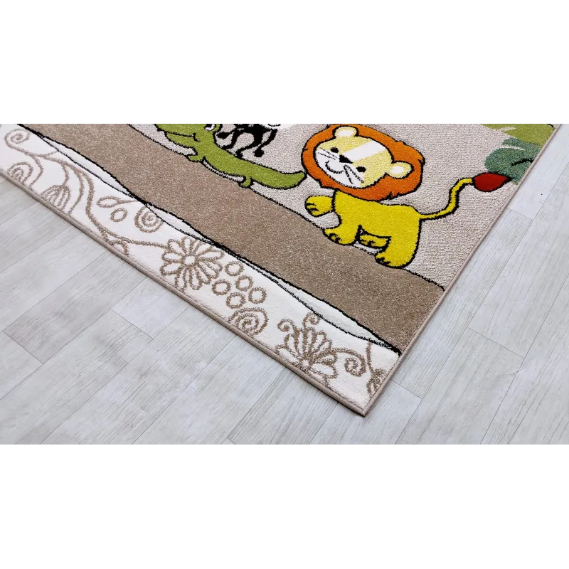 Dywan beżowy zoo atest