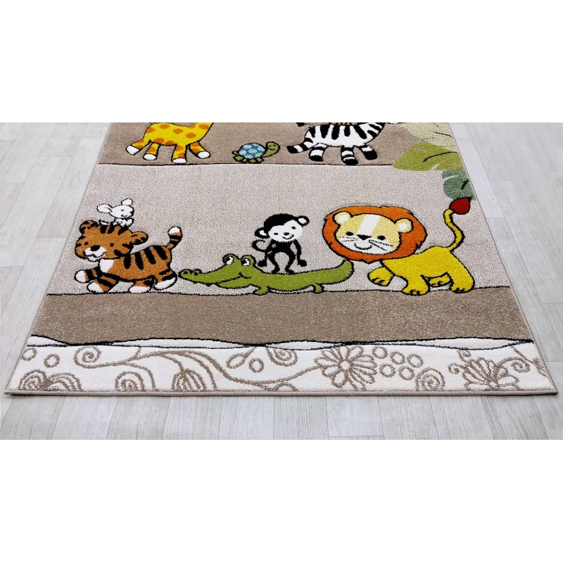 Dywan beżowy zoo atest