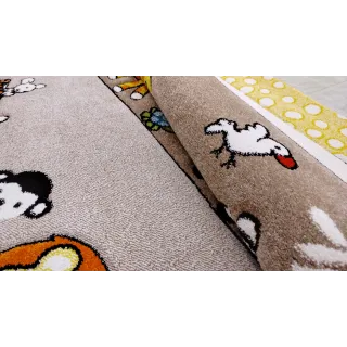 Dywan beżowy zoo atest