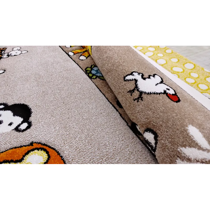 Dywan beżowy zoo atest