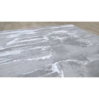 Dywan nowoczesny szary ze srebrem