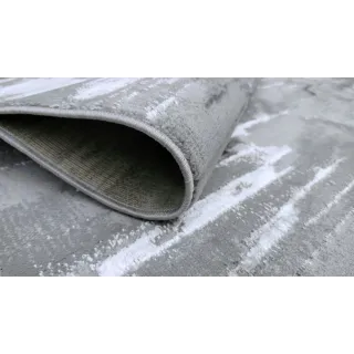 Dywan nowoczesny szary ze srebrem