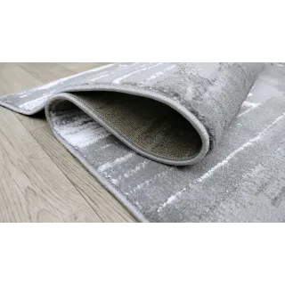 Dywan nowoczesny szary ze srebrem
