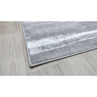 Dywan nowoczesny szary ze srebrem