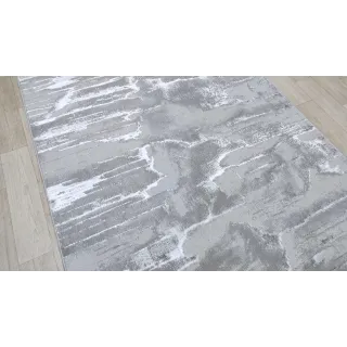 Dywan nowoczesny szary ze srebrem