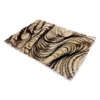 Dywan shaggy beż+brąz