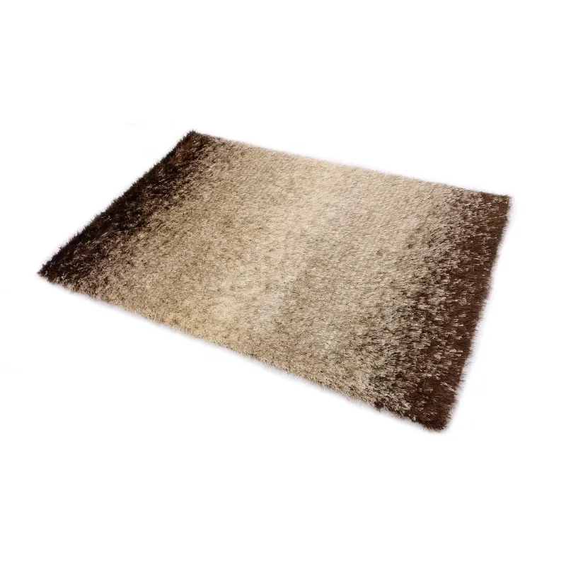 Dywan shaggy beż+brąz fade