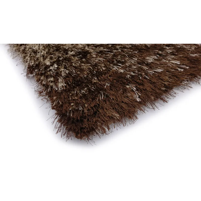 Dywan shaggy beż+brąz fade