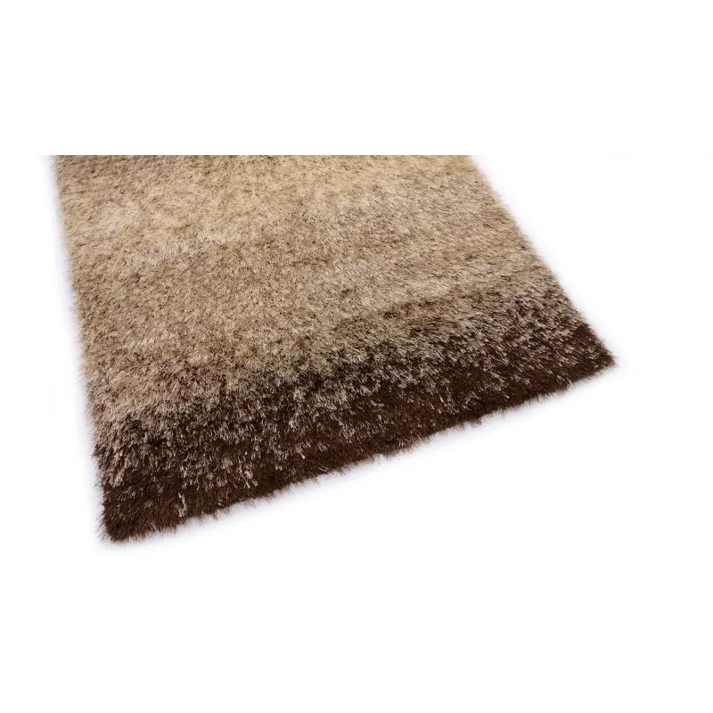 Dywan shaggy beż+brąz fade
