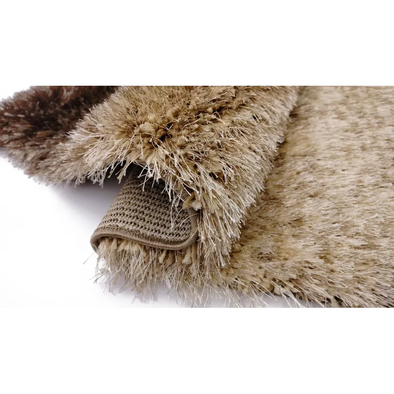 Dywan shaggy beż+brąz fade