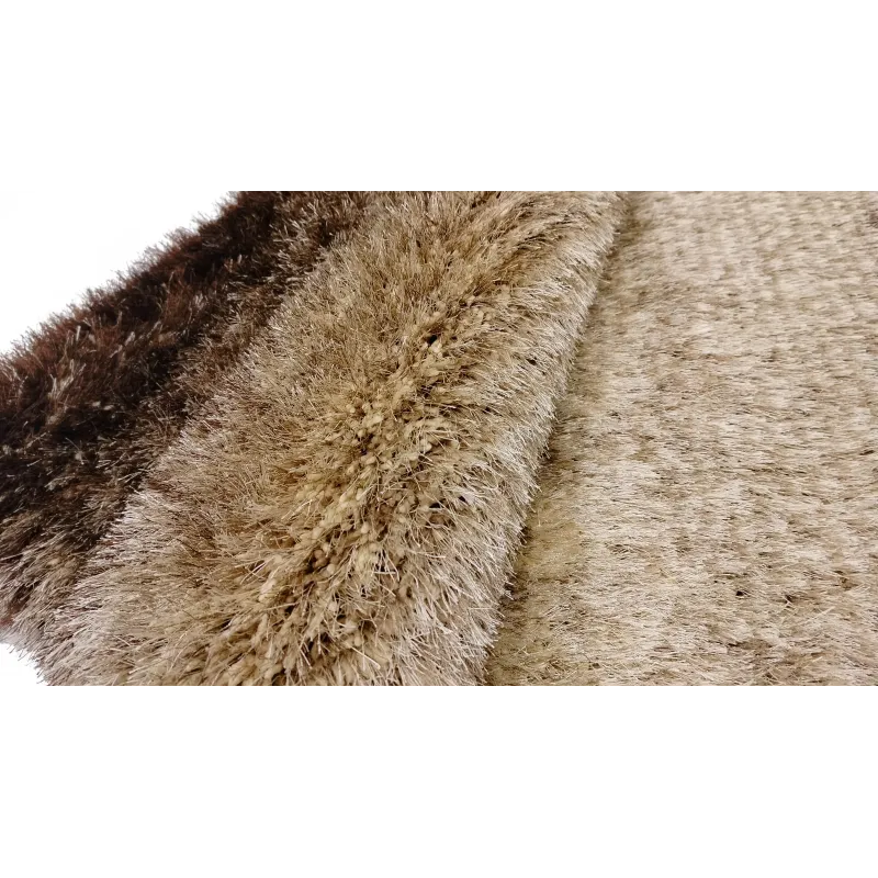 Dywan shaggy beż+brąz fade