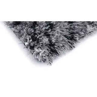 Dywan shaggy szary+czarny