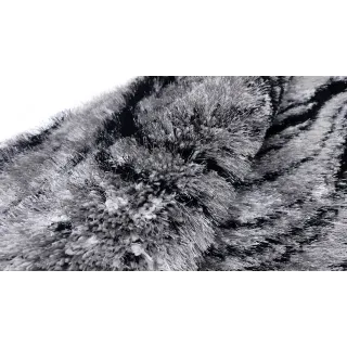 Dywan shaggy szary+czarny