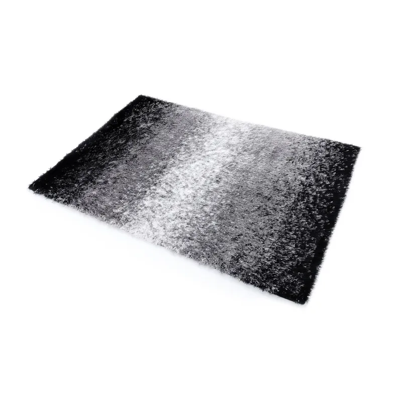Dywan shaggy fade szary+czarny