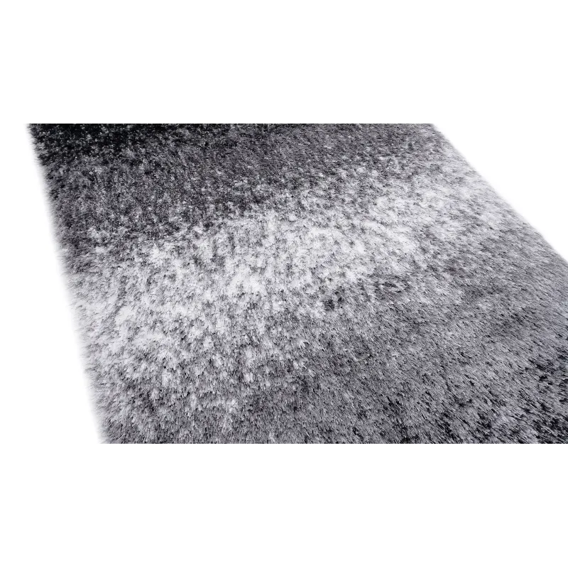 Dywan shaggy fade szary+czarny