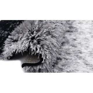 Dywan shaggy fade szary+czarny