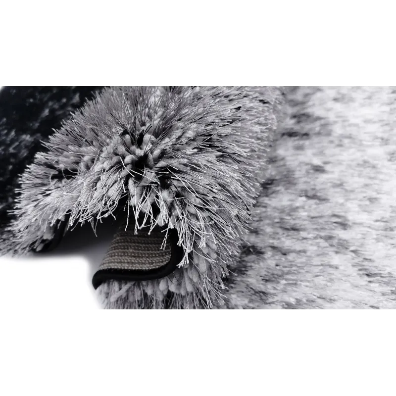 Dywan shaggy fade szary+czarny
