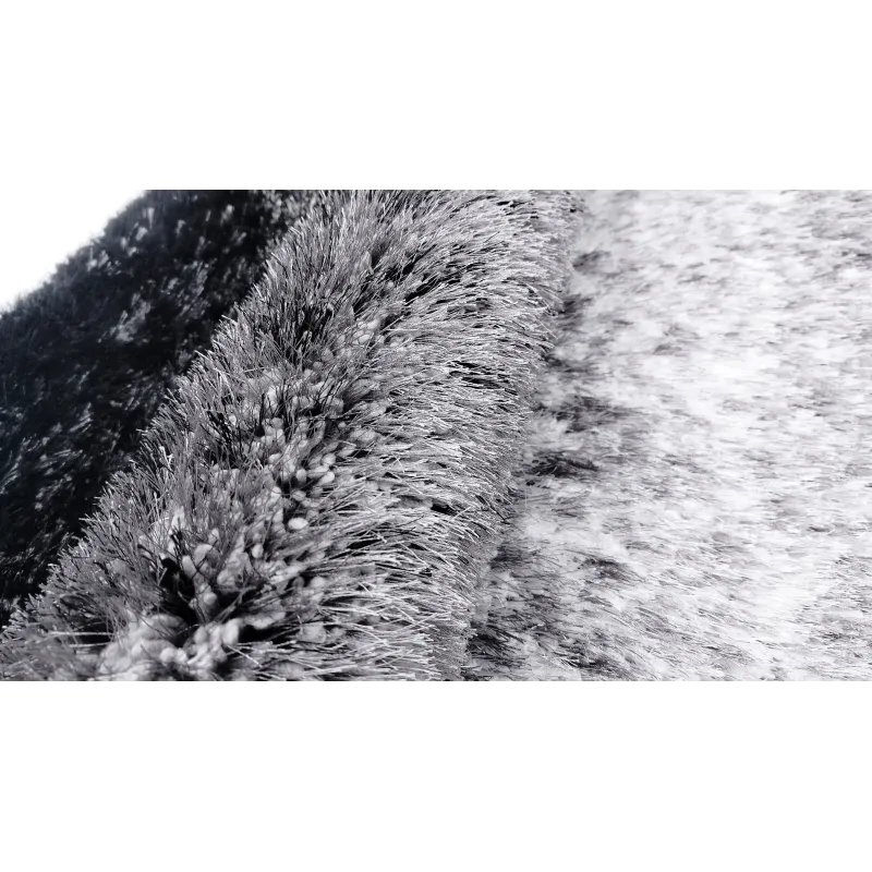 Dywan shaggy fade szary+czarny