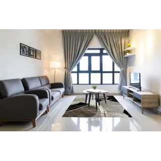 Dywan glamour ze złotem