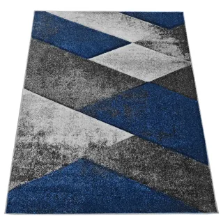 Dywan geometryczny szary +...