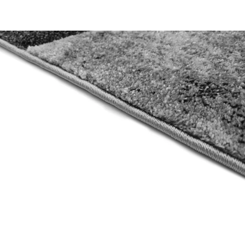 Dywan geometryczny szary + granat