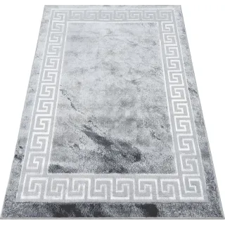 Dywan szary ze srebrem