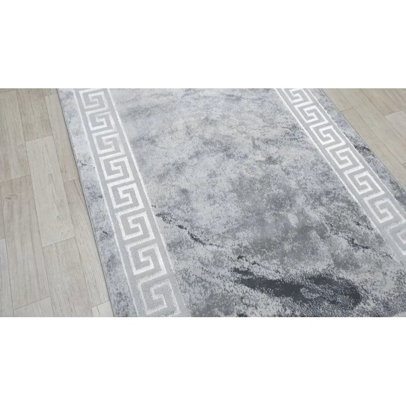 Dywan szary ze srebrem