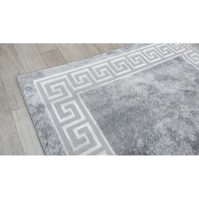 Dywan szary ze srebrem