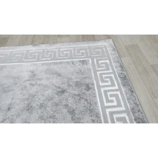 Dywan szary ze srebrem