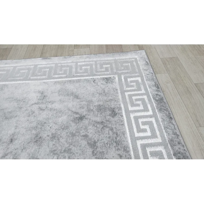 Dywan szary ze srebrem