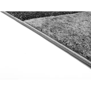 Dywan geometryczny szary + żółty