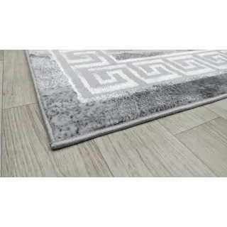 Dywan szary ze srebrem