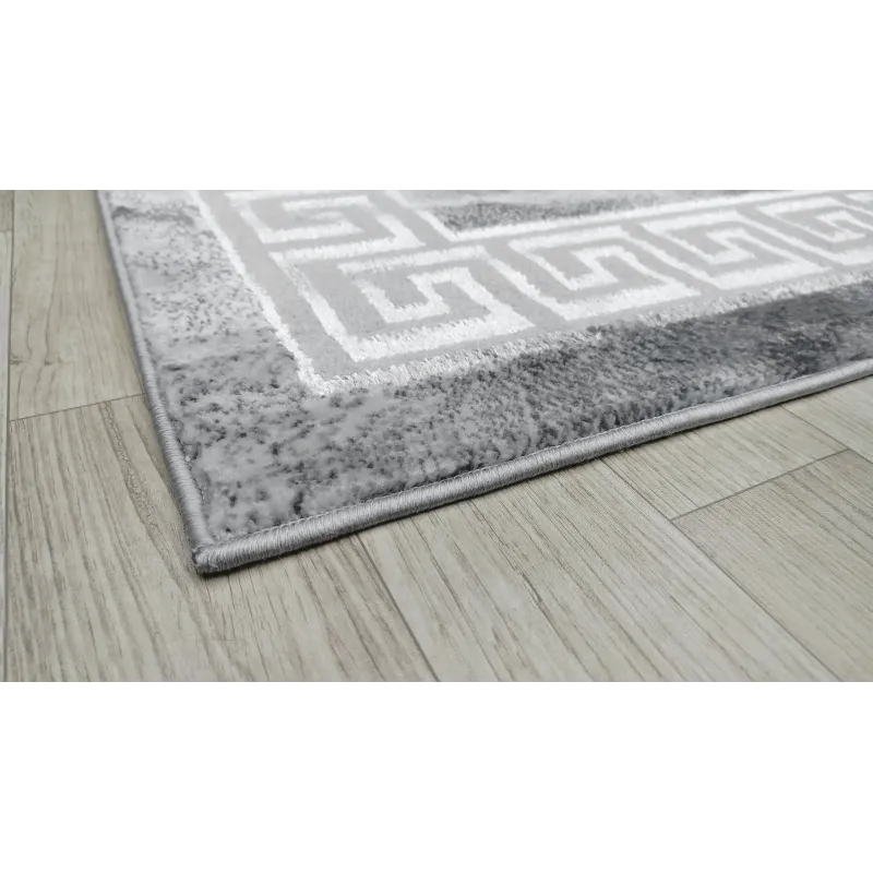 Dywan szary ze srebrem