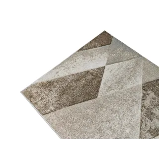 Dywan geometryczny beżowy + brązowy
