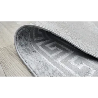 Dywan szary ze srebrem