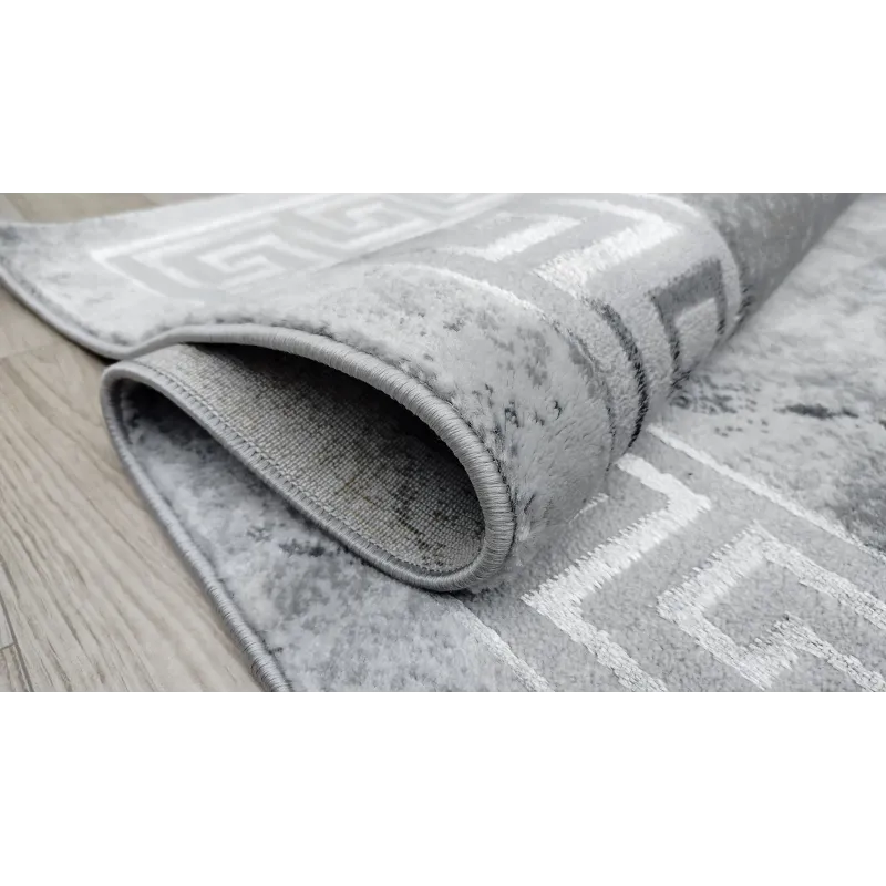 Dywan szary ze srebrem